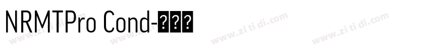 NRMTPro Cond字体转换